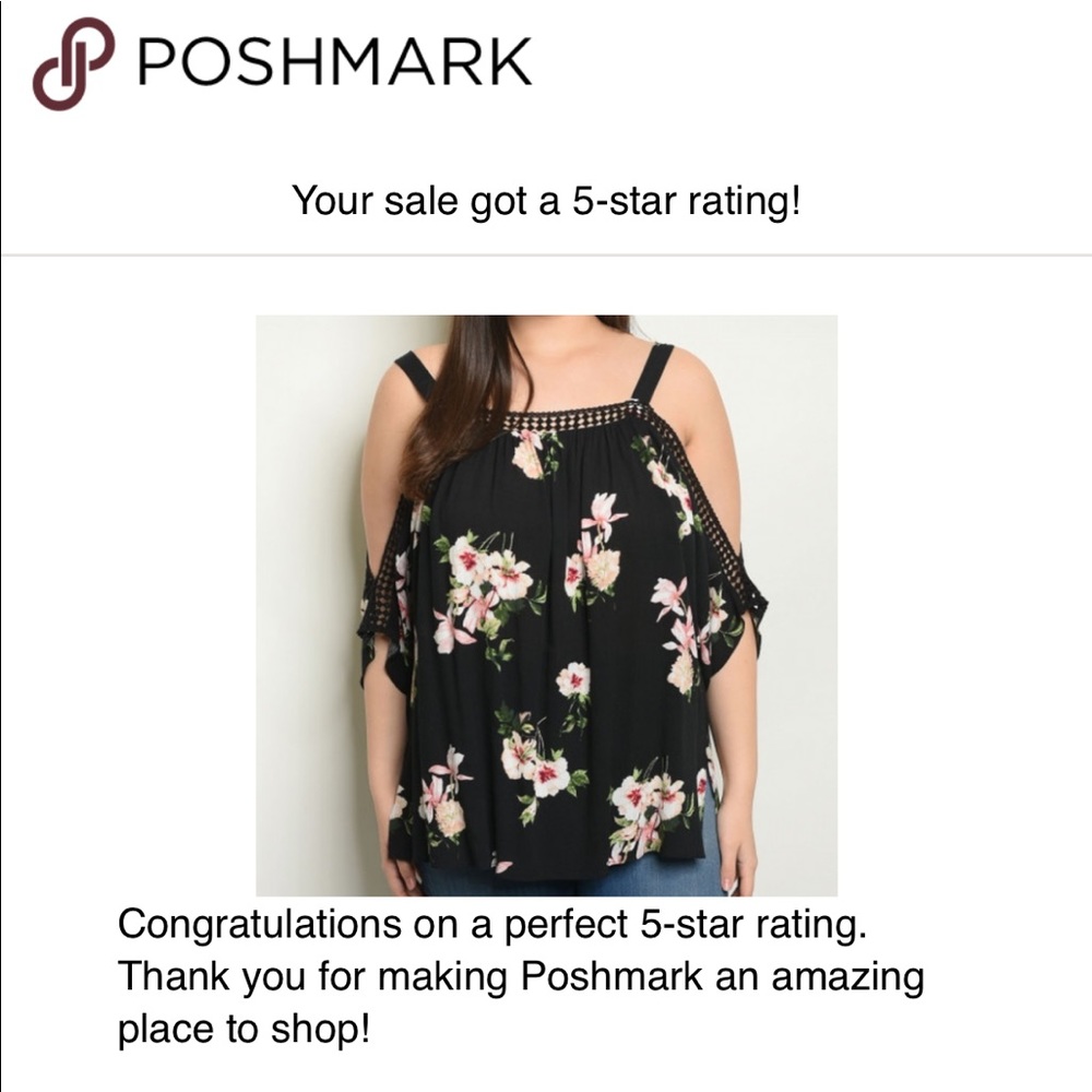 LAST 2! GIRY & FLIRTY OFF SHOULDER FLORAL TOP - Picture 5 of 7